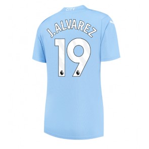 Manchester City Julian Alvarez #19 Replika Hjemmebanetrøje Dame 2023-24 Kortærmet